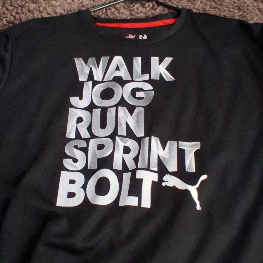 Puma Black and White Graphic Tee